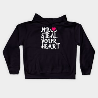 Mr. Steal Your Heart Funny Valentine day Gift Kids Hoodie